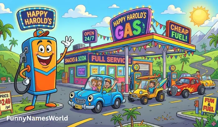 Funny Gas Station Names Puns