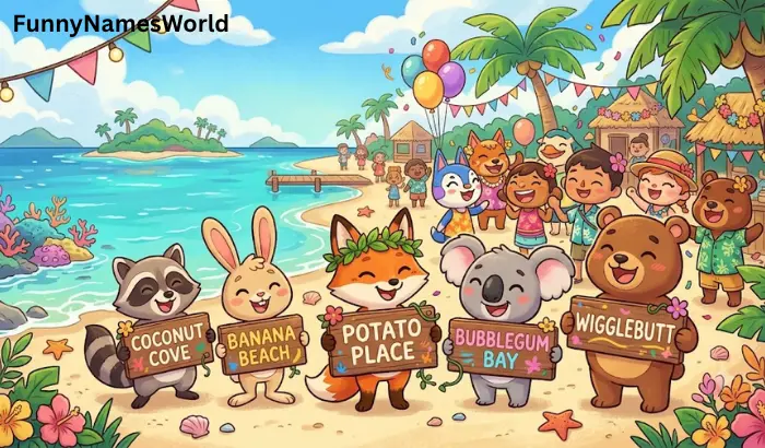 Funny Animal Crossing island Names