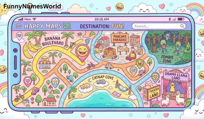 Funny Names for Places on life360 Girl