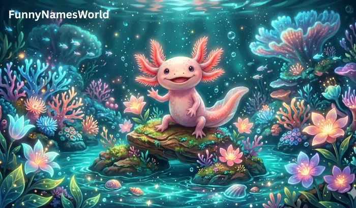 Pink Axolotl Names Girl