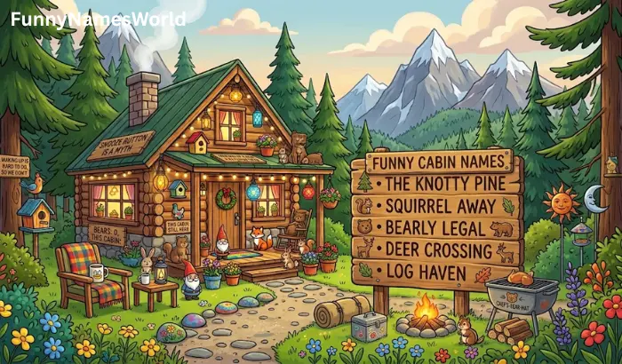 Funny Wooden Cabin Names